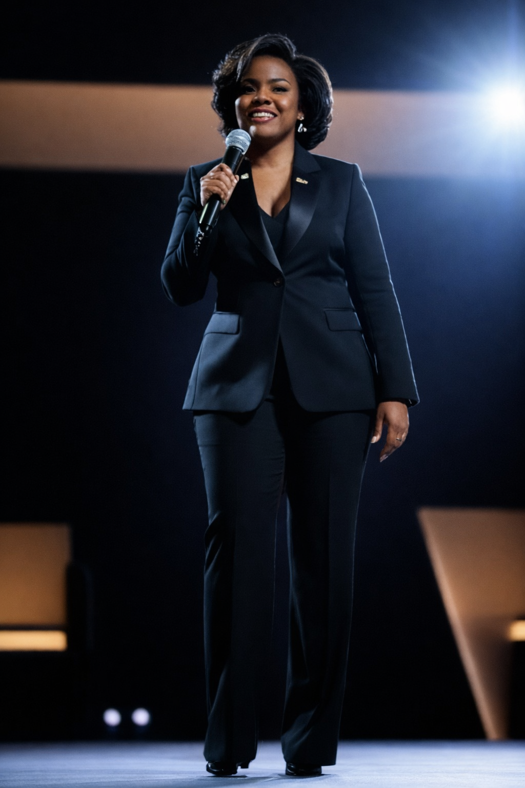 Speaker on stage